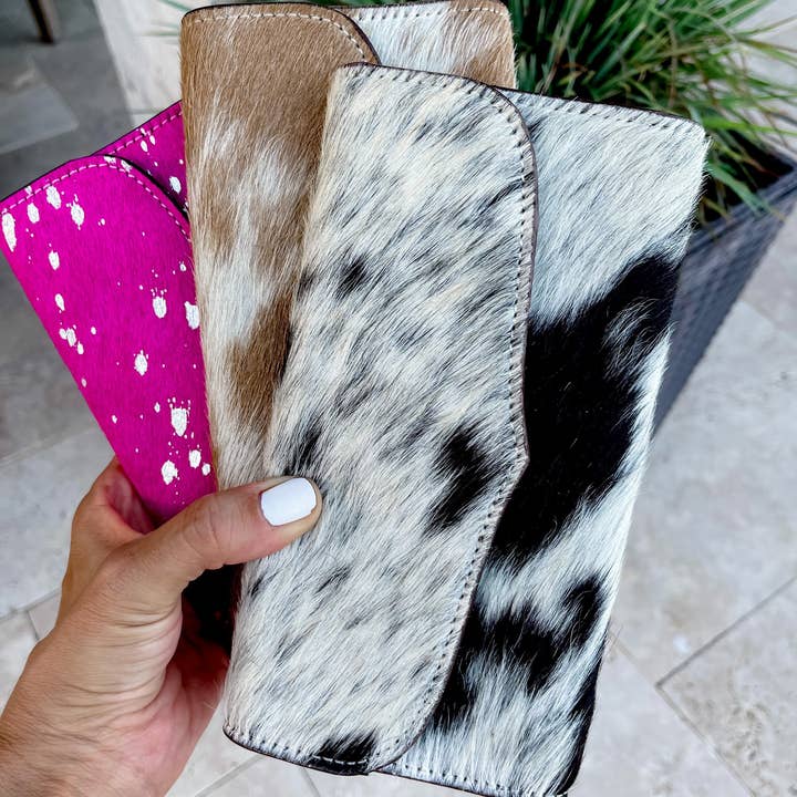 Boho Ranch Shop - Wholesale Wallet - Women's - Western Hair On Cowhide Leather Wallet1