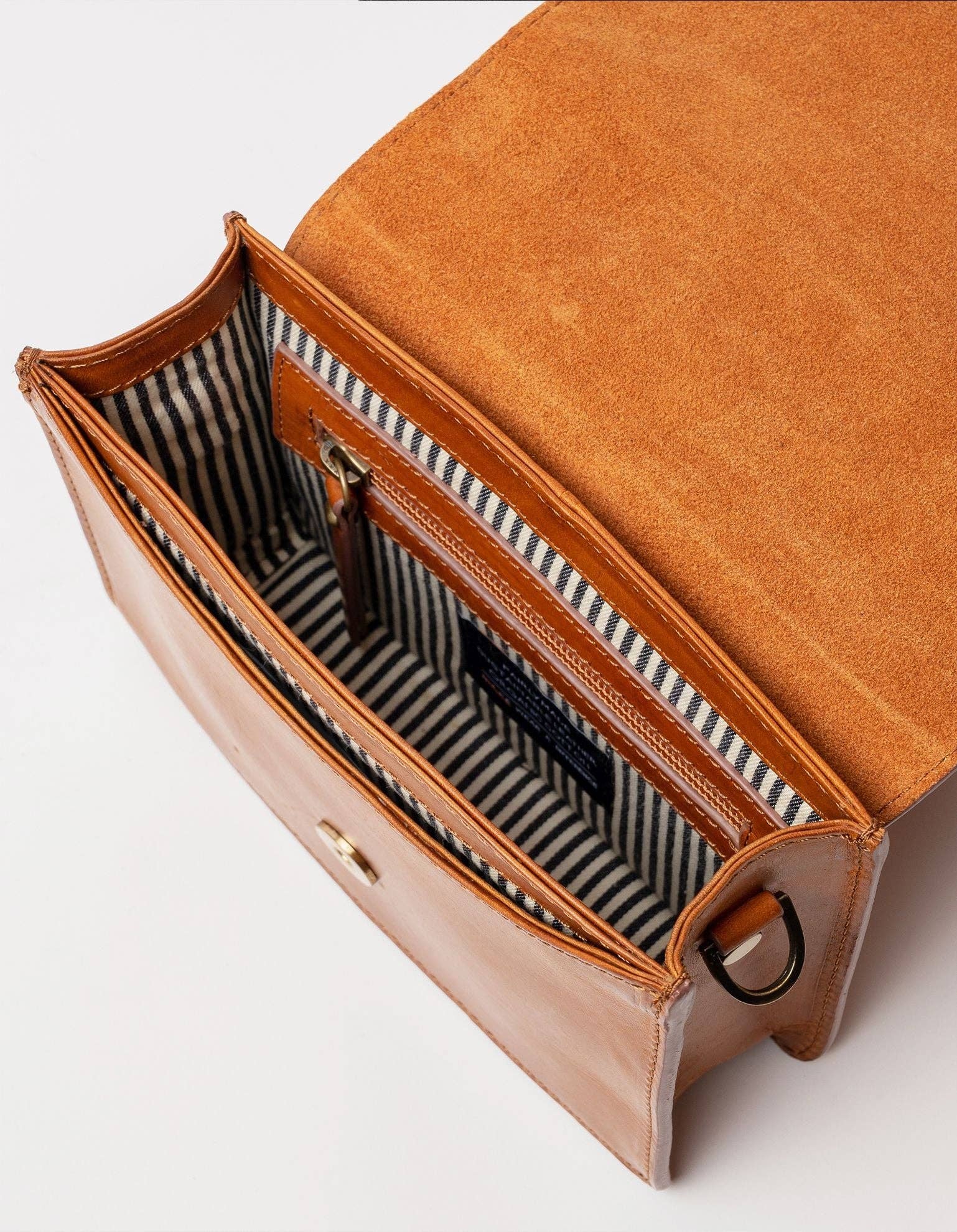 O My Bag – wholesale Axelväska - Dam – Audrey Mini - Cognac Klassiskt Läder4