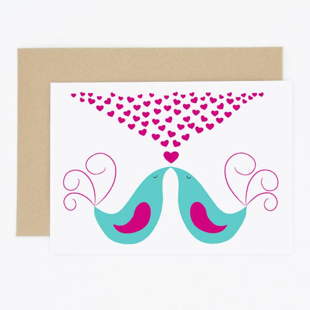 Kærlighed Fugle Card for engroshandel hos Madame Annie et Fils