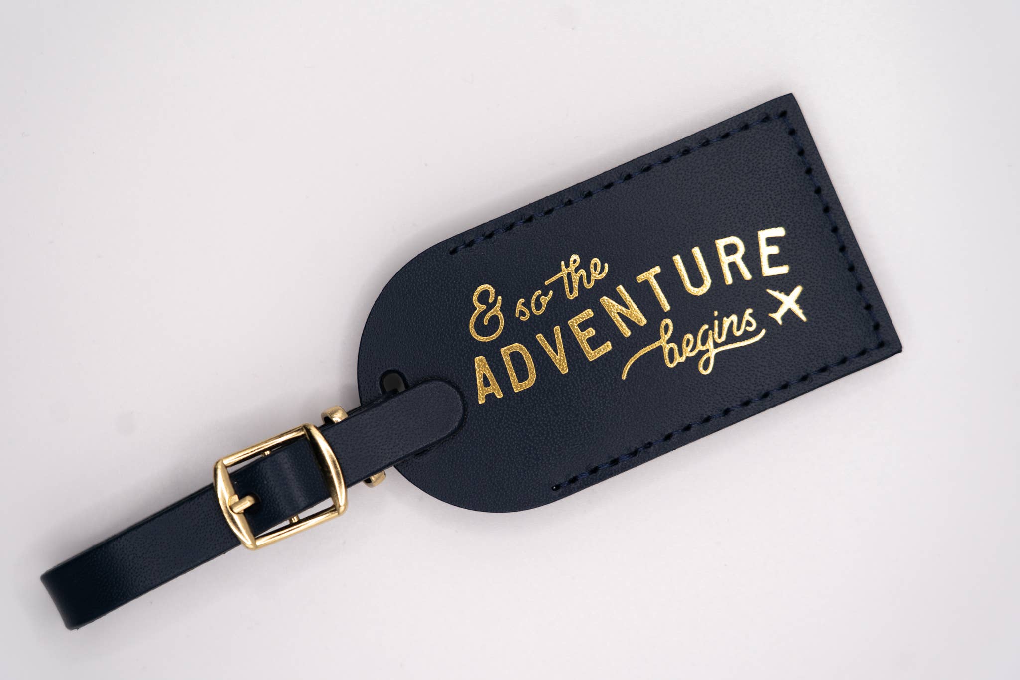 Letter + Leather - Vendita all'ingrosso Targhetta per bagaglio - Etichetta per bagaglio in pelle & So the Adventure Begins - Bomboniera di nozze5