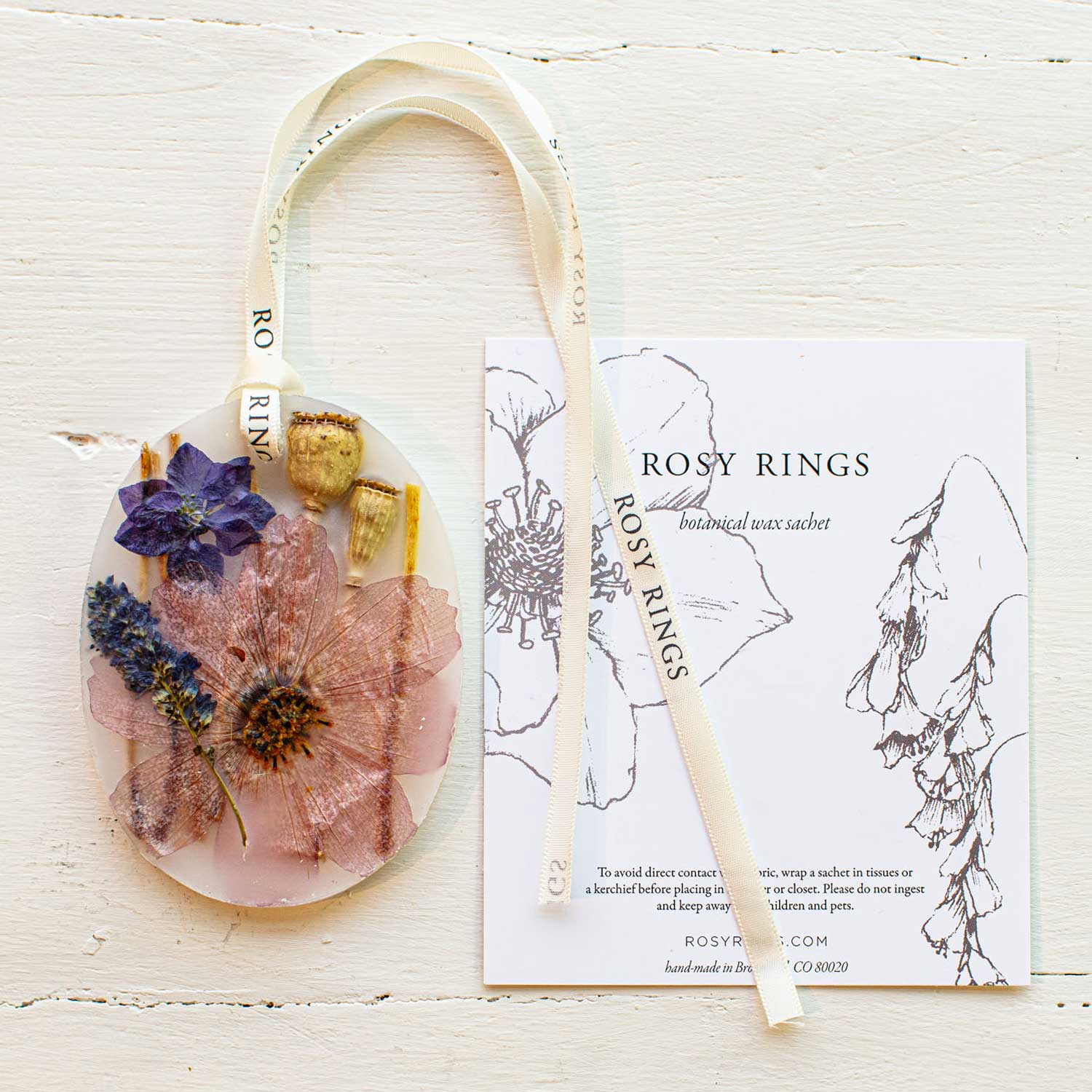 Rosy Rings - Wholesale Sachet - Roman Lavender Petite Botanical Sachet 1