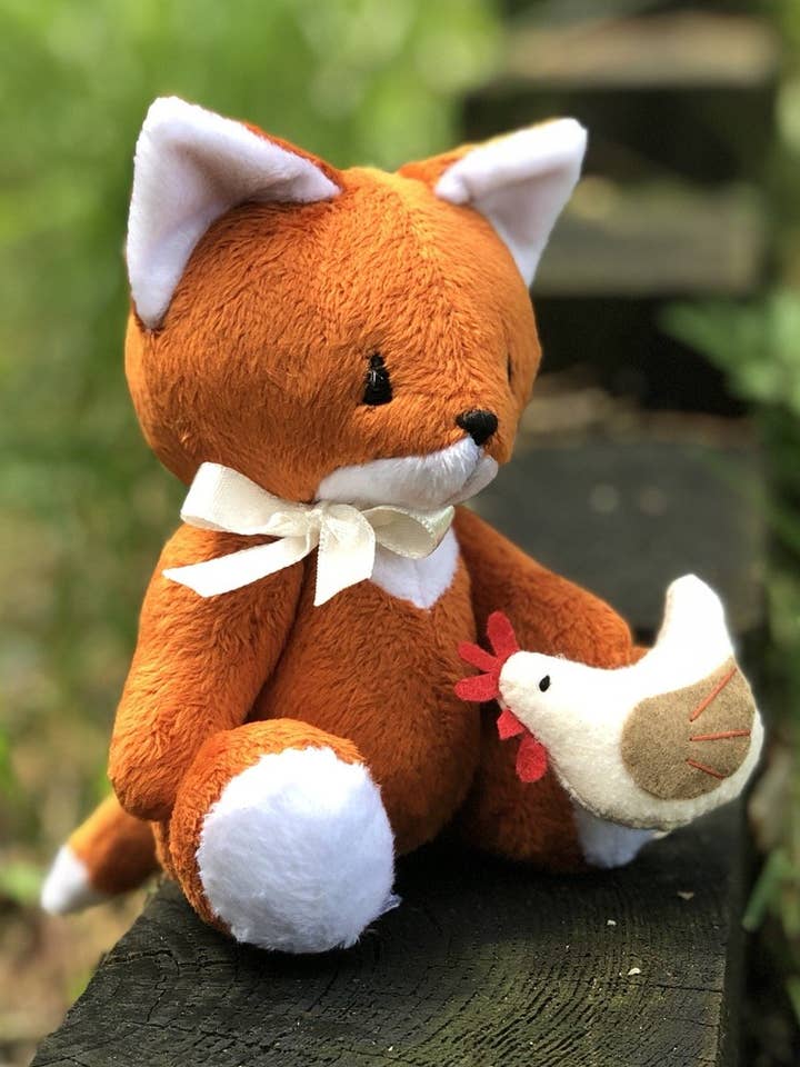 Fox with a chicken for wholesale by Frank and Bubby