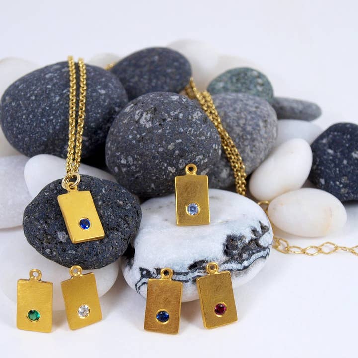 Zircon Short Necklace, Layering Gold Necklace, Stacked Chain for wholesale by Fragkiski Designs