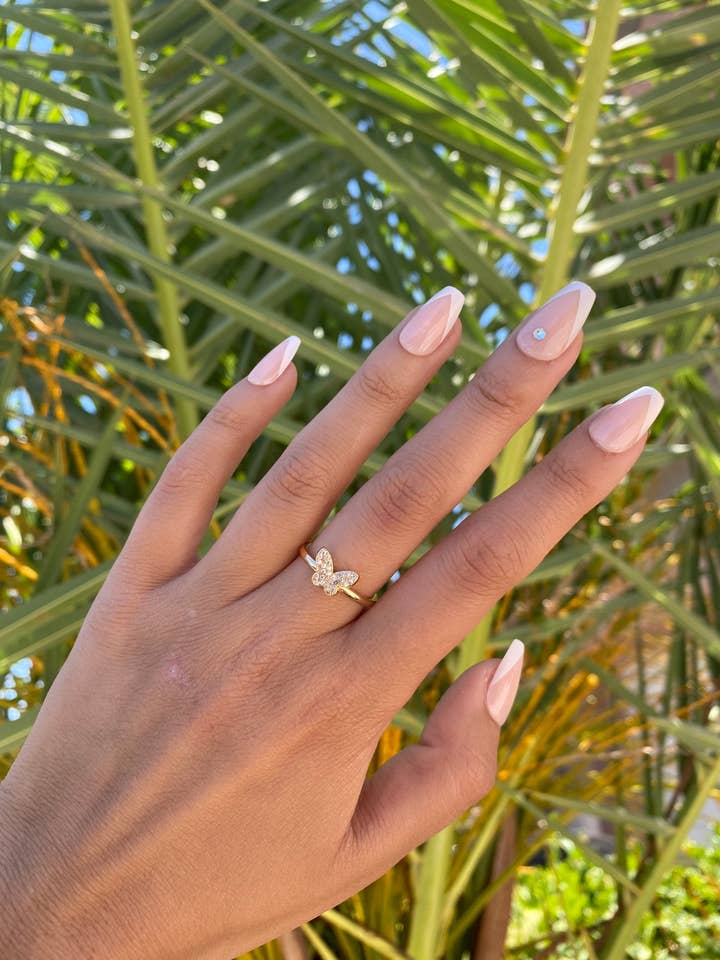 Cz Butterfly Ring for wholesale by Simply Sunshine Jewelry