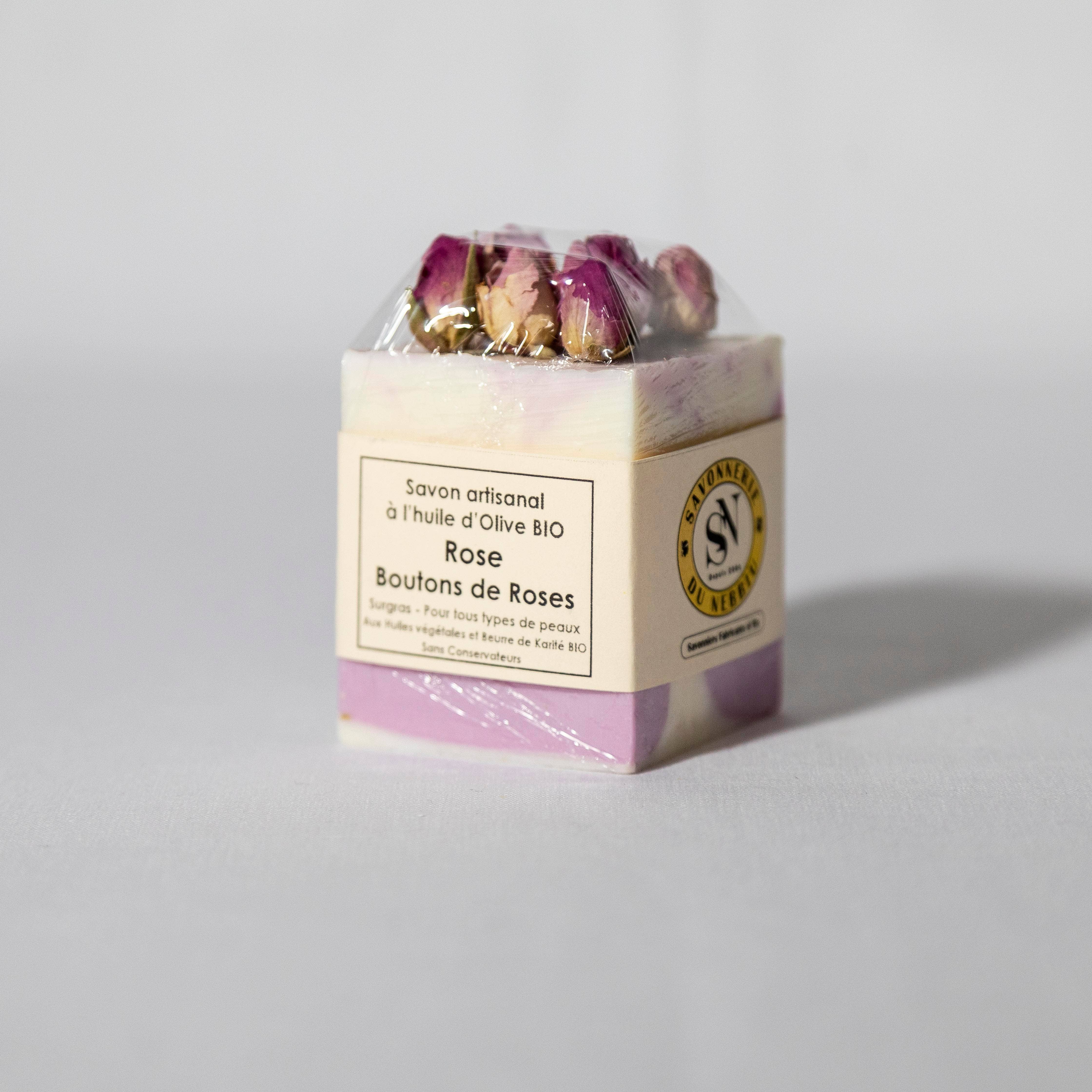 La Savonnerie du Nebbiu - Wholesale Bar Soap - Tradition Rose Handmade Soap - Rose Buds2