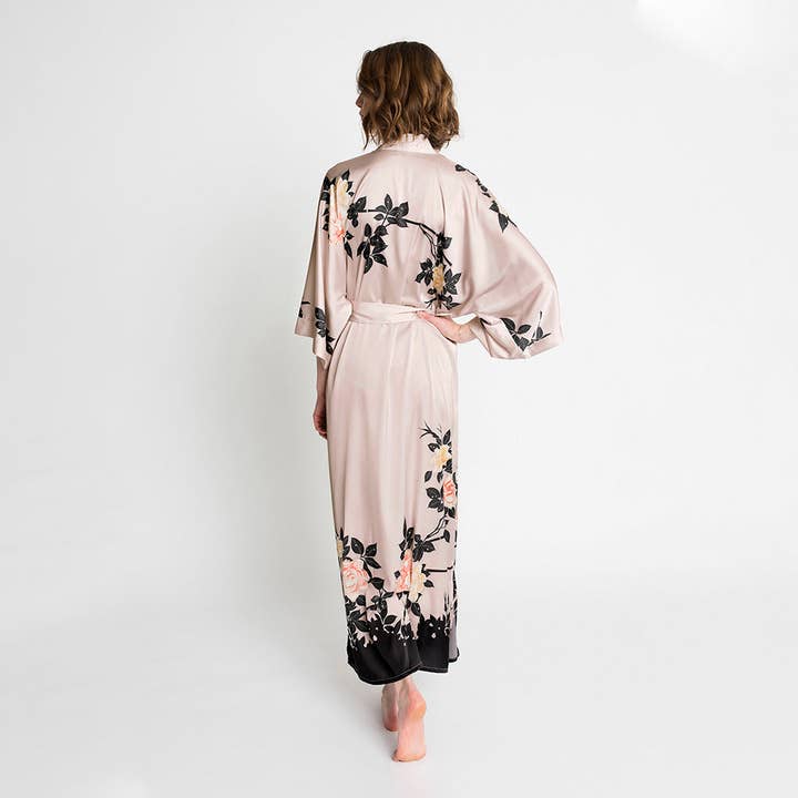 KIM+ONO - Wholesale Robe - Women's - Blush Rose Long Kimono Robe