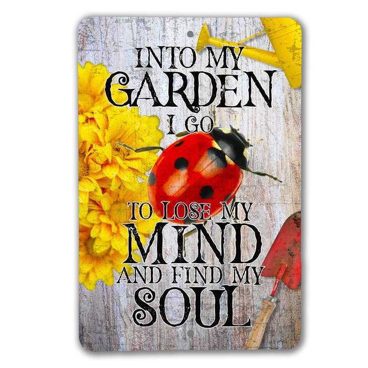 Lady Bug Garden Sign for wholesale by Real Cool Stickers & Stuff