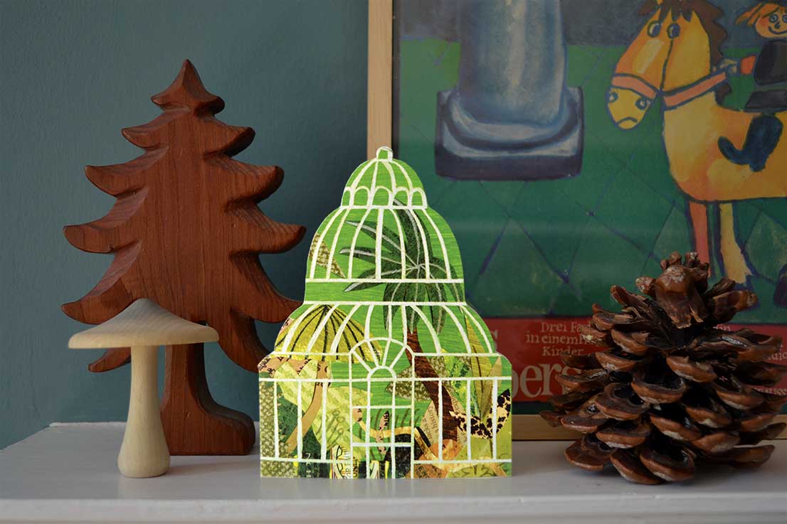 Mortlake Papers - Wholesale Everyday Greeting Card - Palm House Shaped Greeting Card1