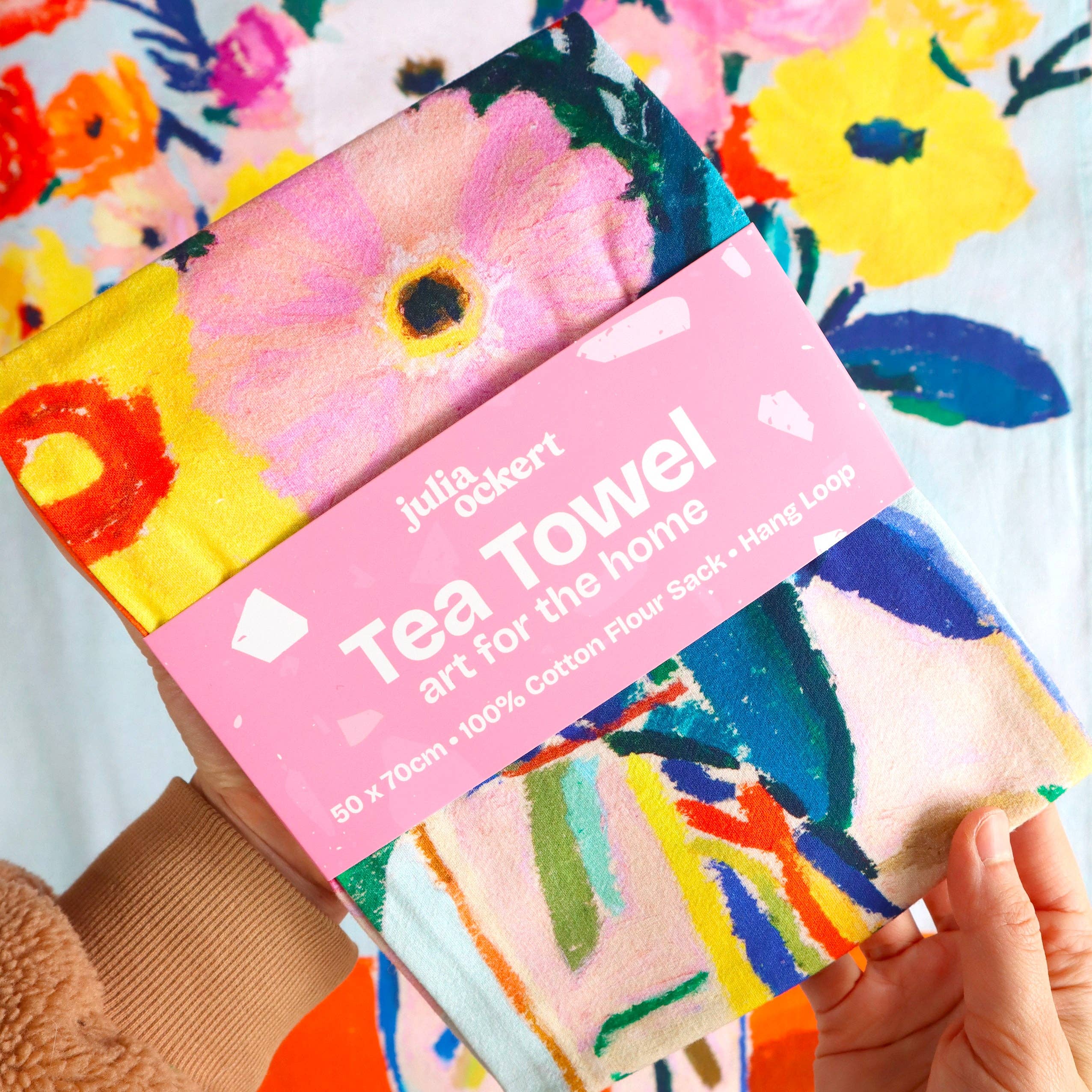 Julia Ockert - Vendita all'ingrosso Strofinacci - Asciugamano da Cucina con Bouquet di Fiori - Decorazione Dopaminica - Decorazione Regalo3