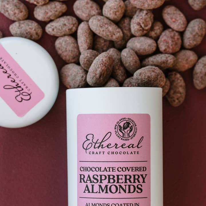 Ethereal Confections - Wholesale Chocolate Covered Sweets - Raspberry Chocolate Almonds (each)