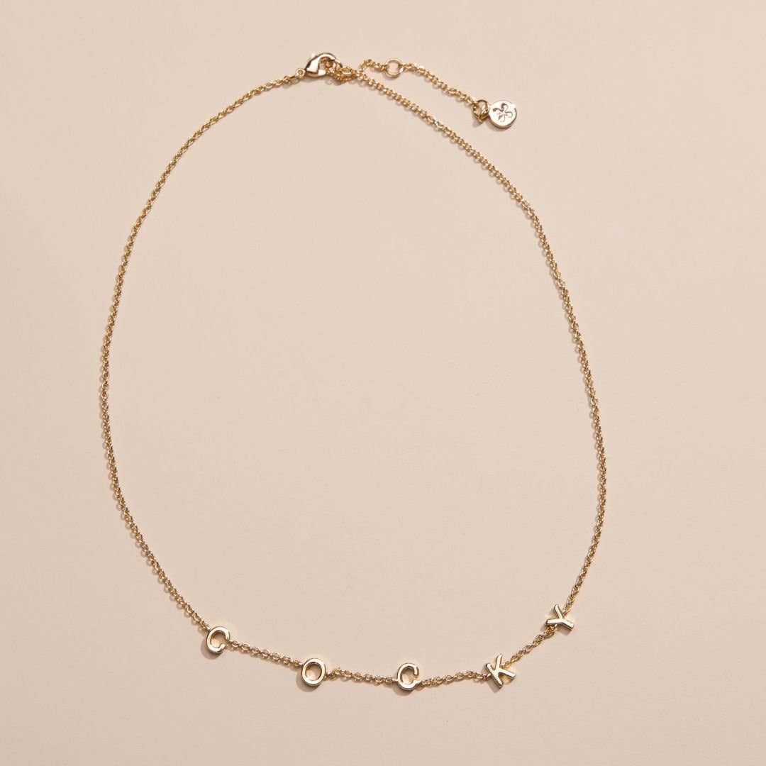 Nickel and Suede - Wholesale Pendant/Charm Necklace - University of South Carolina "COCKY" Initial Necklace2