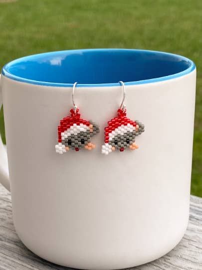 Pärlstav möss med Santa hatt för wholesale av DlpDesigned