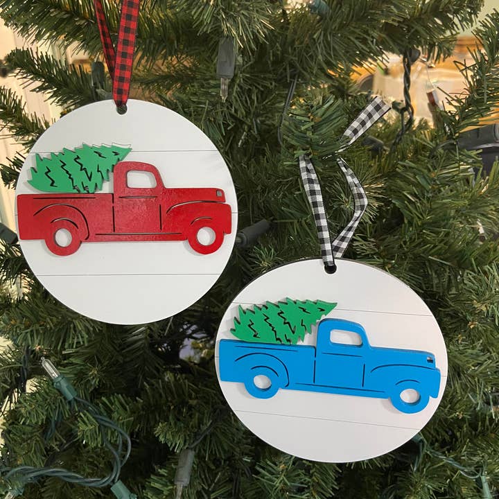 Truck Christmas Ornament for wholesale by Thompsons Handmade Country LLC