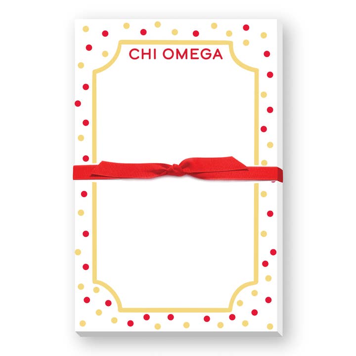 Donovan Designs - Wholesale Notepad - SORORITY GREEK LARGE NOTEPAD -POLKADOT12