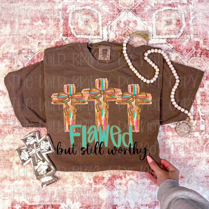 Gebrekkig Geloof Comfort Colors T-shirt voor wholesale door Sweet Tees & More