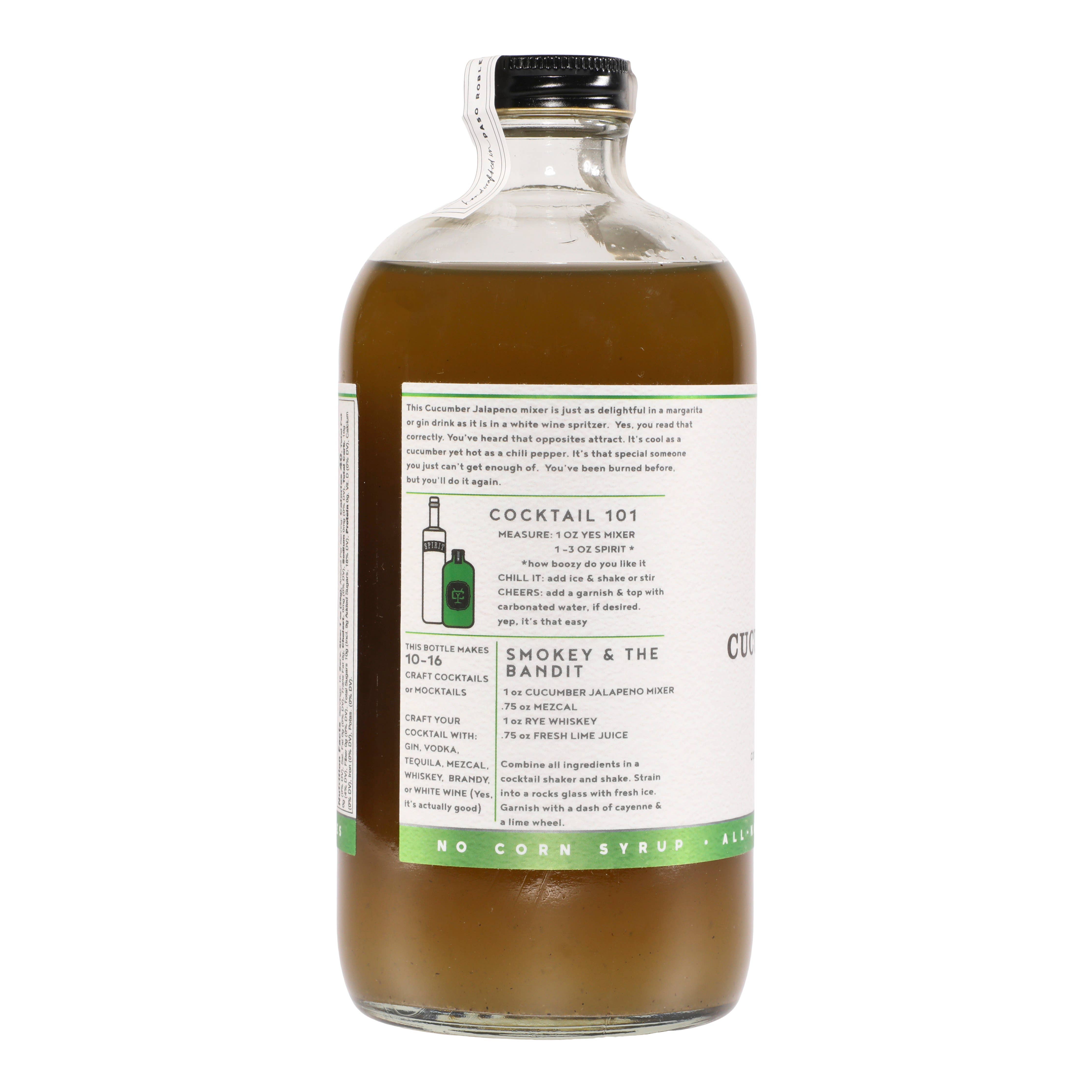 Yes Cocktail Co - Wholesale Cocktail Mix/Syrup - Cucumber Jalapeno Cocktail Mixer2