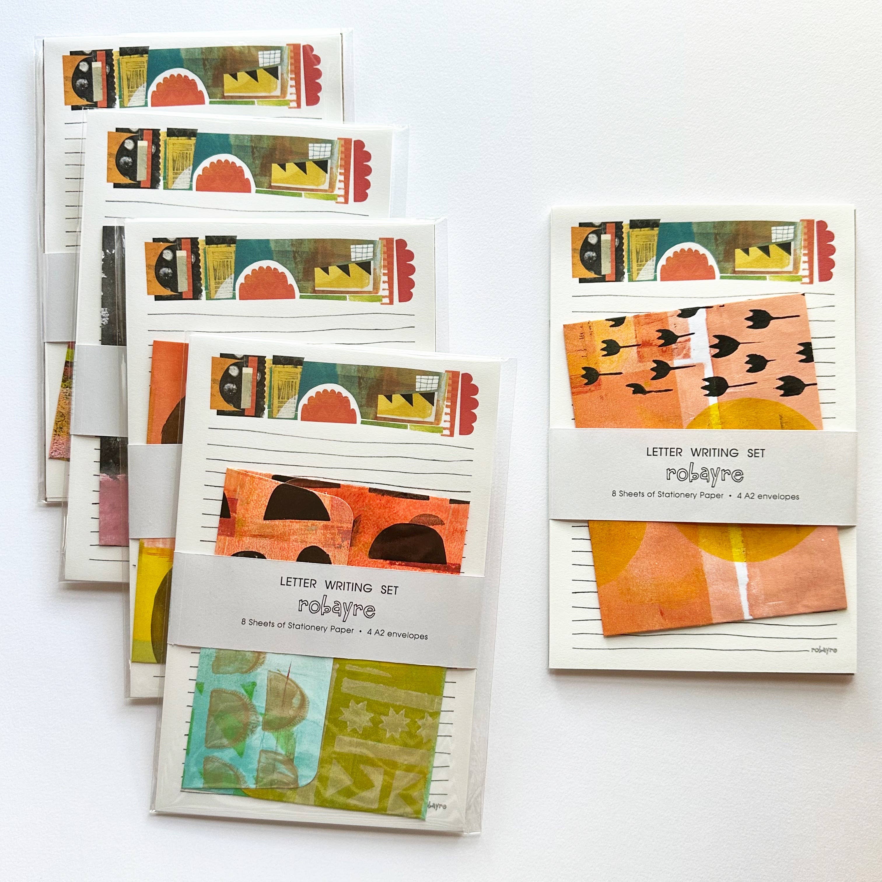 Robayre - Wholesale Stationery/Notecard Set - Life is Colorful Stationery Set Paper Envelopes by Robayre1