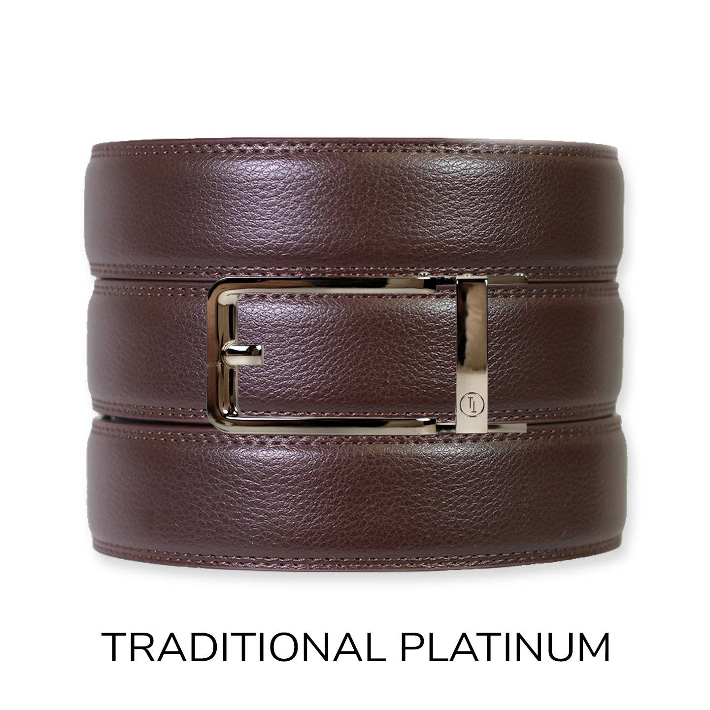 Tough Apparel - Vendita all'ingrosso Cintura - Uomo - Set cintura e fibbia Rachet in pelle Espresso0