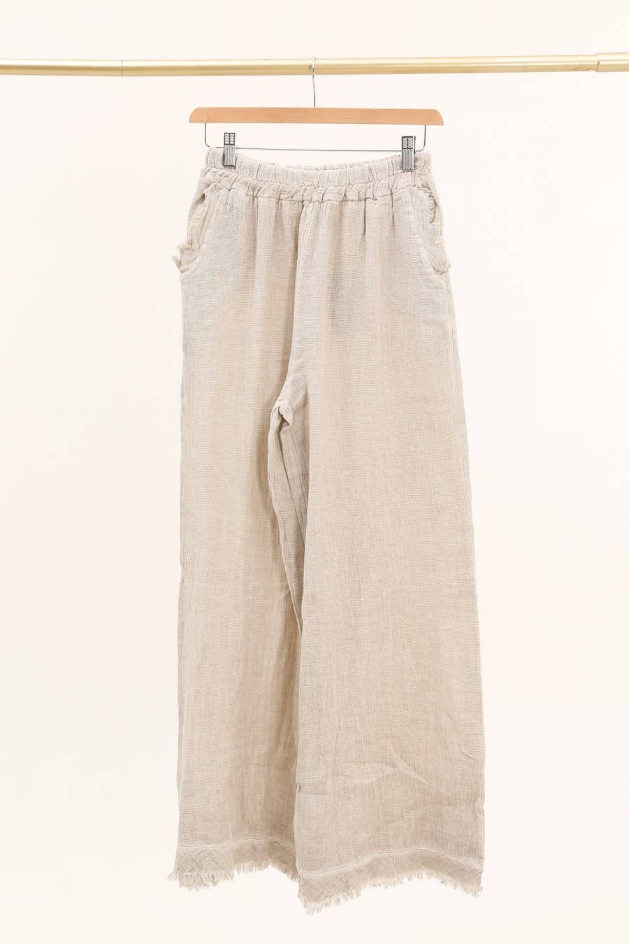 LÉA & LUC – Calças - Mulher por atacado – Calças em 50% Linho 50% Algodão REF. 933918