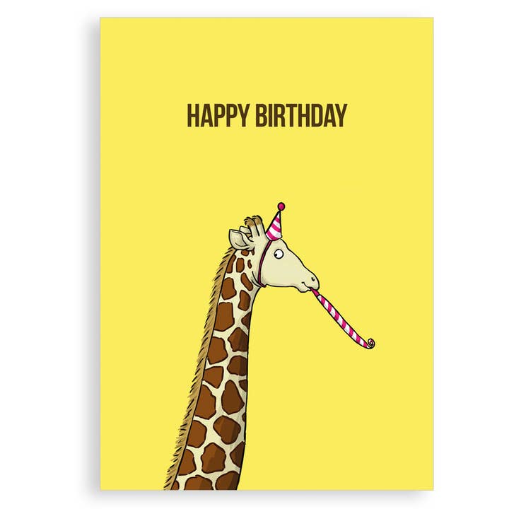 Greeting card - Happy Birthday (giraffe) for wholesale by Nice Things by Helena
