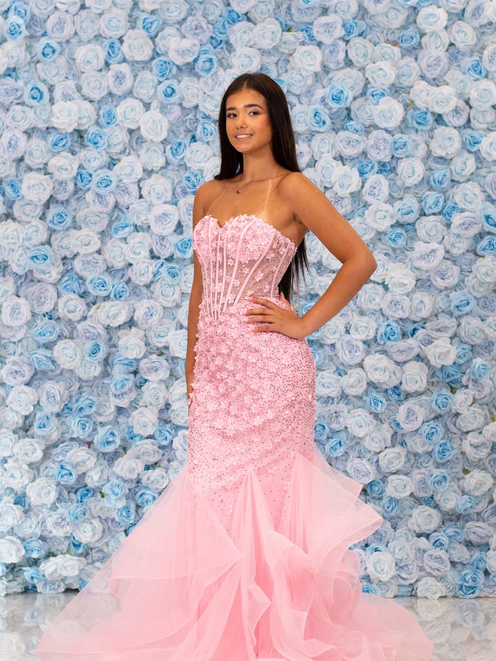 Dominique Sugar Pink PREORDER for wholesale by Ruby Prom