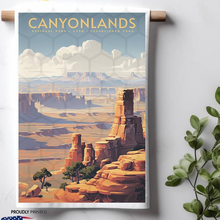 Canyonlands National Park Utah Kitchen Dish Towel for wholesale by ADDLE iNK