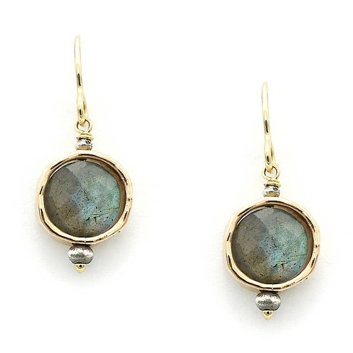 Luminous Circle oorbel voor wholesale door J + I Jewelry