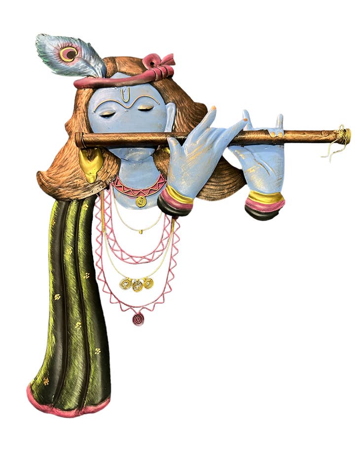 Colgante de pared para casa con un ídolo tocando la flauta, exquisito para venta al por mayor de Lixra