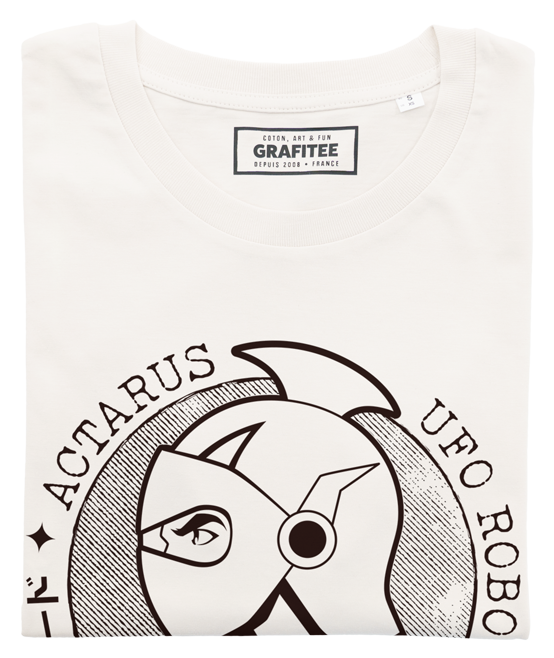 Gebroken wit Actarus Stamp T-shirt - Anime Mecha logo voor groothandel op Faire1