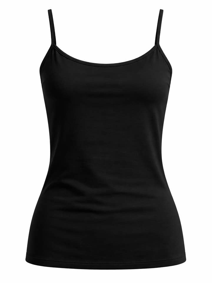 PRÉCOMMANDE ~ Débardeur d'allaitement biologique pour confort post-partum et protection contre les fuites | Noir pour la vente par TaTa Tops