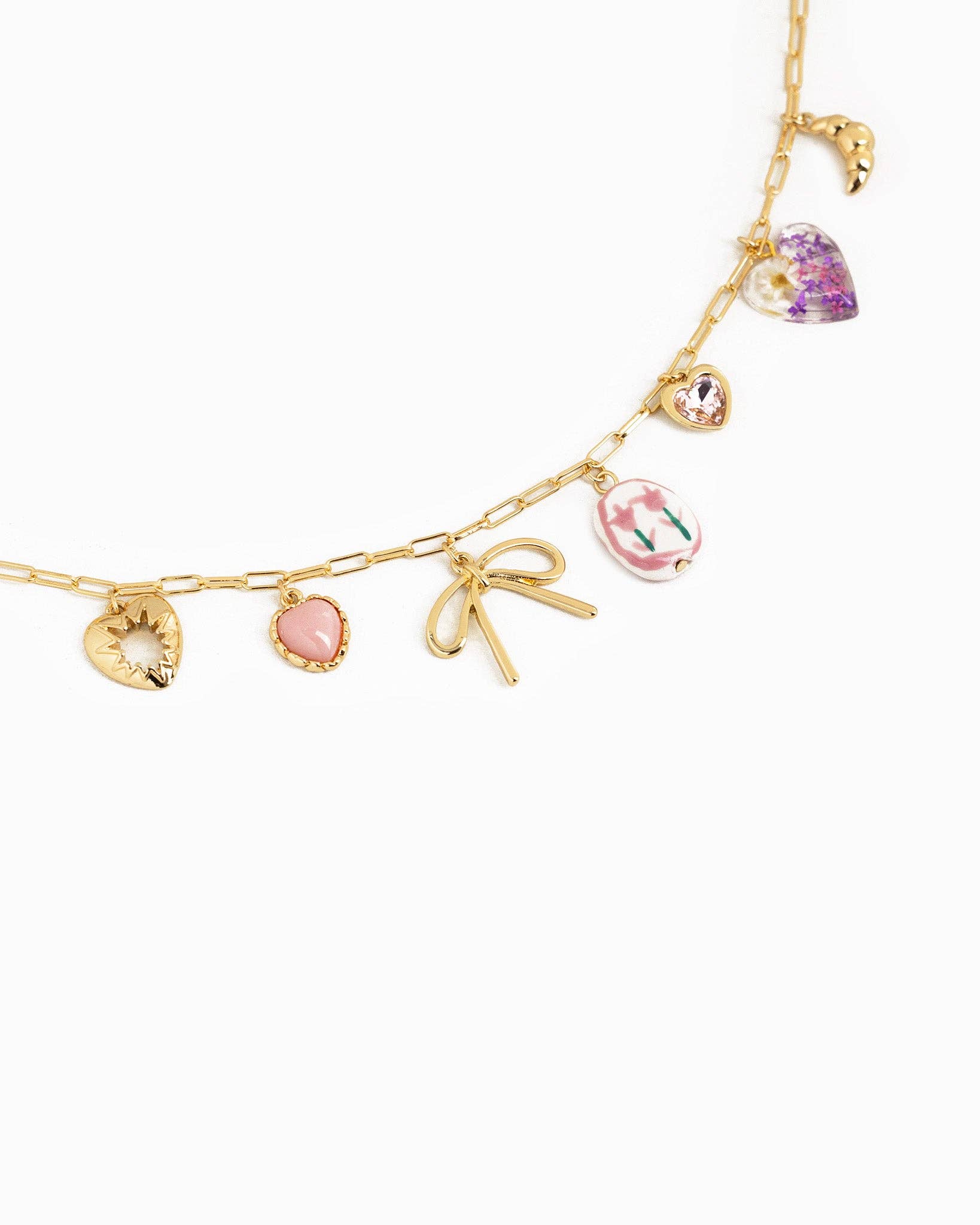 Sessori - Vente Colliers à pendentif - Collier charmant style cottage core rose3