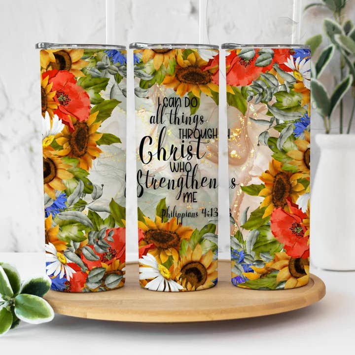 I Can Do All Things #1 | Tumbler for wholesale by Designs by Robyn