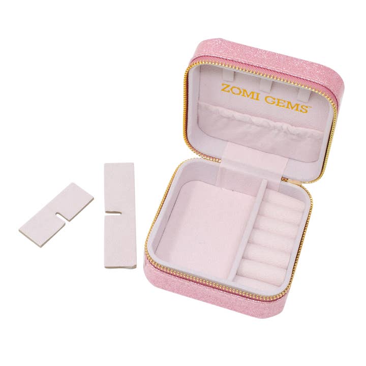 Tiny Treats and ZOMI GEMS - Wholesale Jewelry Box/Organizer - Kids - Happy Face Sparkle Jewelry Box2