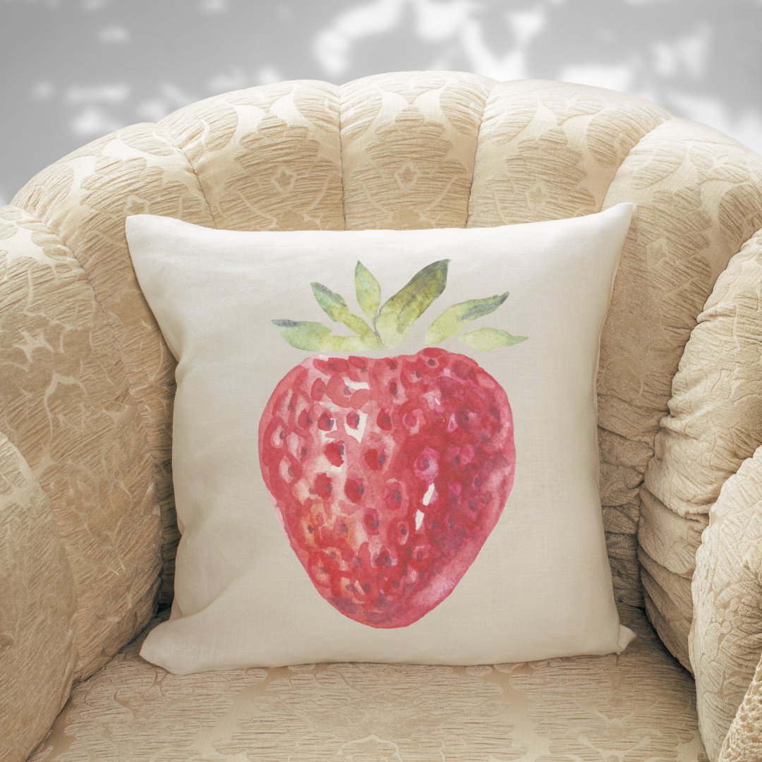 Go Charlotte - Wholesale Throw Pillow Cover - Strawberry Pillow Cover0