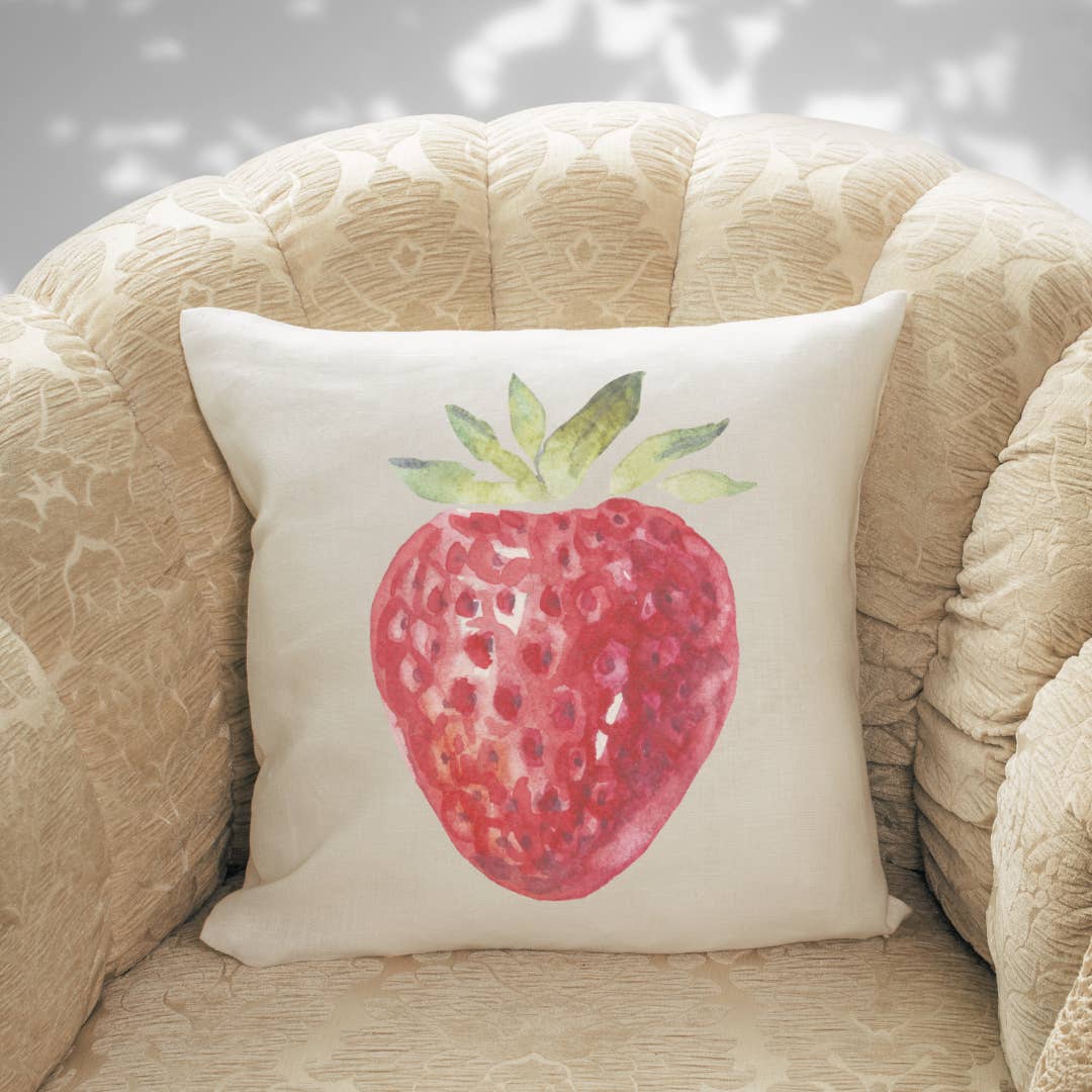 Go Charlotte - Wholesale Throw Pillow Cover - Strawberry Pillow Cover