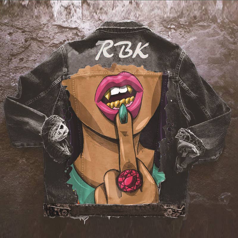 Tourtiwi - Wholesale Denim Jacket - Women's - Printed autumn and winter denim jacket13