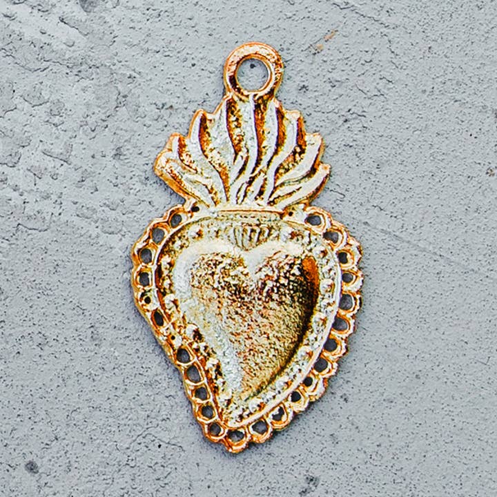 Tienda Esquipulas distribution - Venta al por mayor Adornos - Sagrado corazón dentado Milagro - dorado0