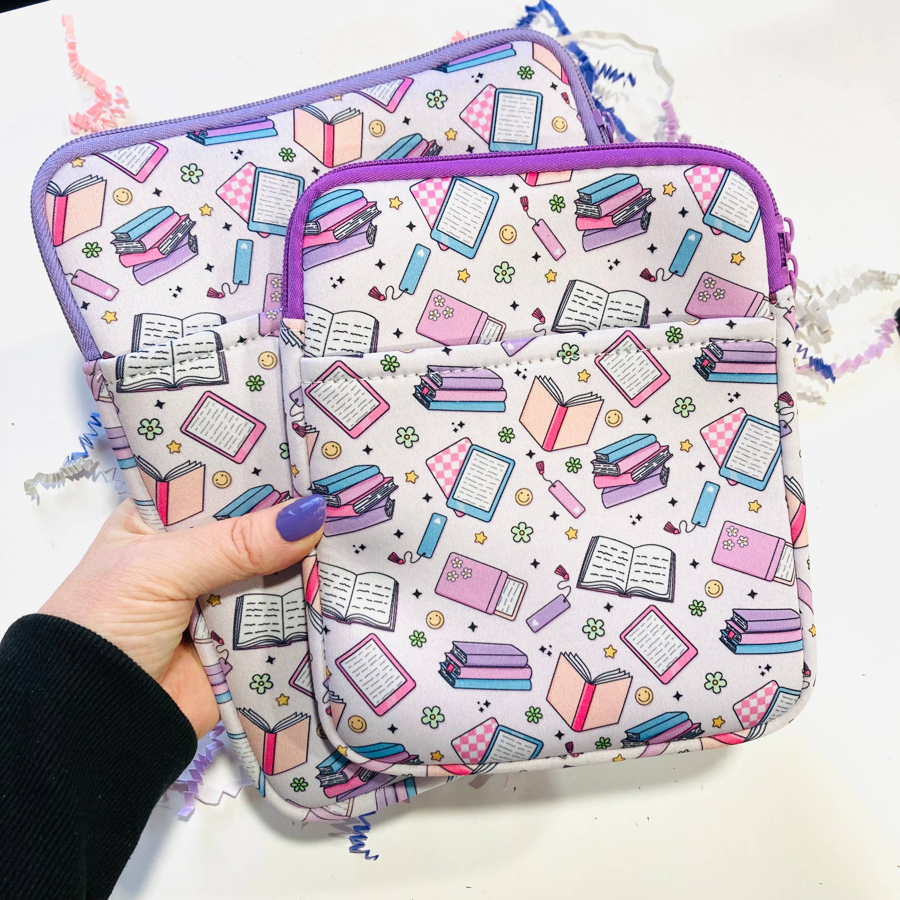 Chapter & Ink - Wholesale Book Cover - Pastel bookish Kindle E-Reader Book Sleeve 1