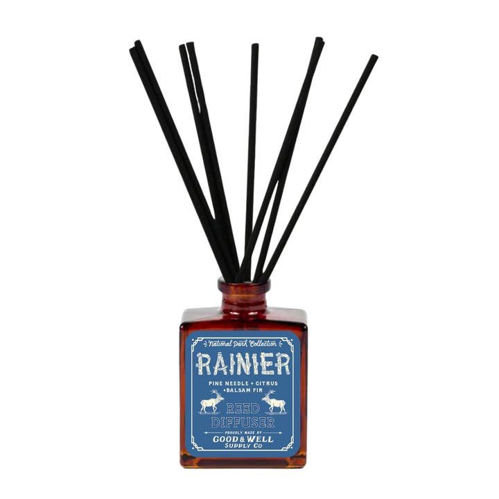 Rainier National Park Reed Diffuser for wholesale by Good & Well Supply Co.