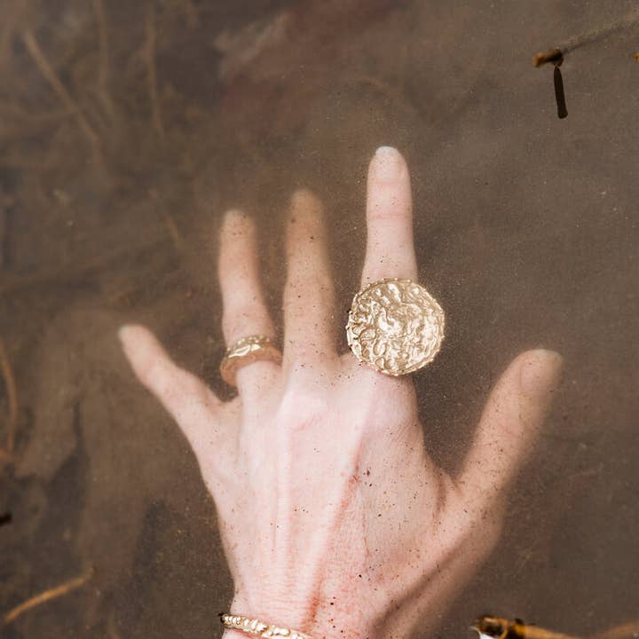 Las Lobas - Wholesale Cocktail/Statement Ring - Coin Ring2