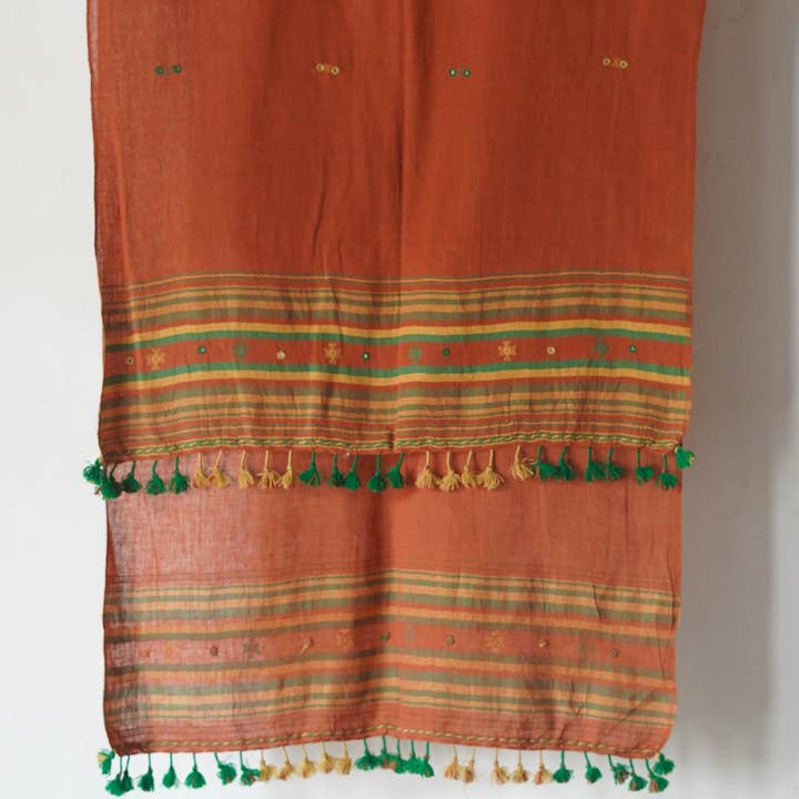 Annahmol - Wholesale Scarf - Unisex - Organic Indigenous Woven Cotton & Natural Dye Scarf46