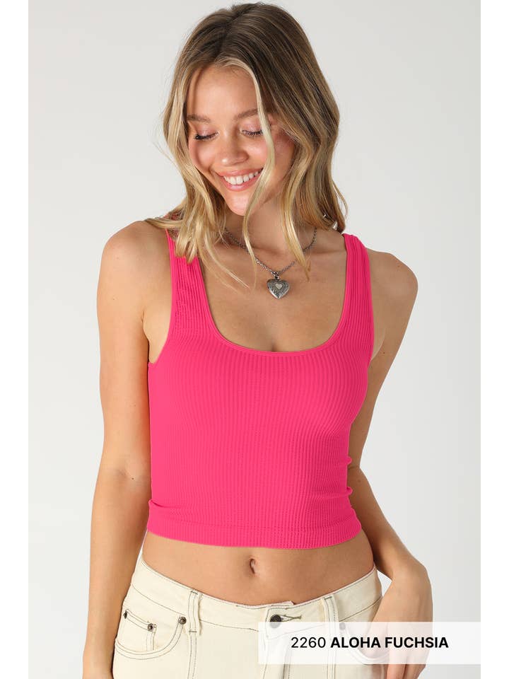 NIKIBIKI - Vente Haut en maille – femme - NS8152 - Crop top côtelé réversible30