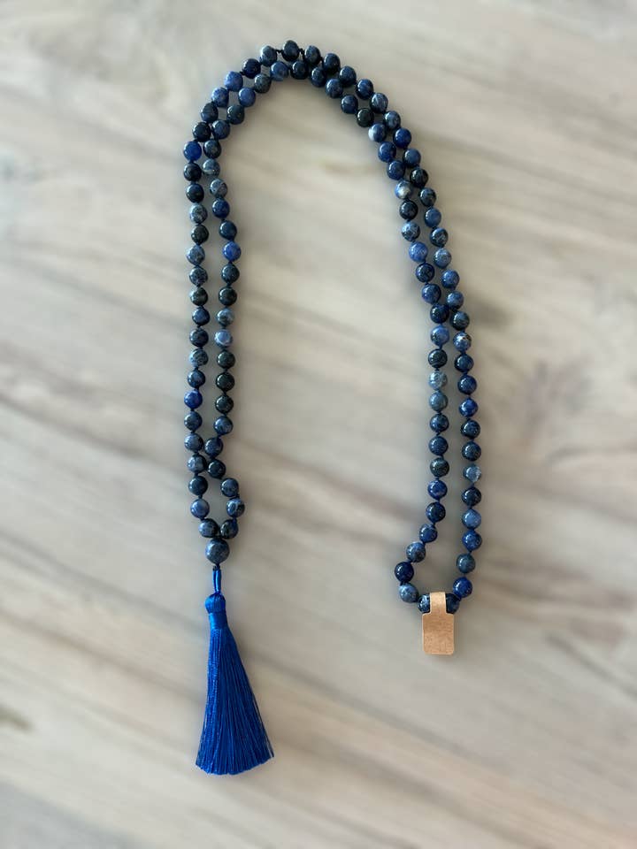 Sodalite Mala Necklace - 8mm for wholesale by Luna Rae