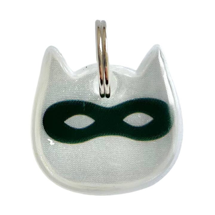KITTYRAMA SILVER NINJA CAT CHARM – Reflective, Safe, High Visibility for wholesale by Kittyrama