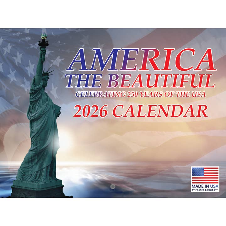 America Patriotic Quotes Calendar 2026 Wall for wholesale by 2026 Calendars