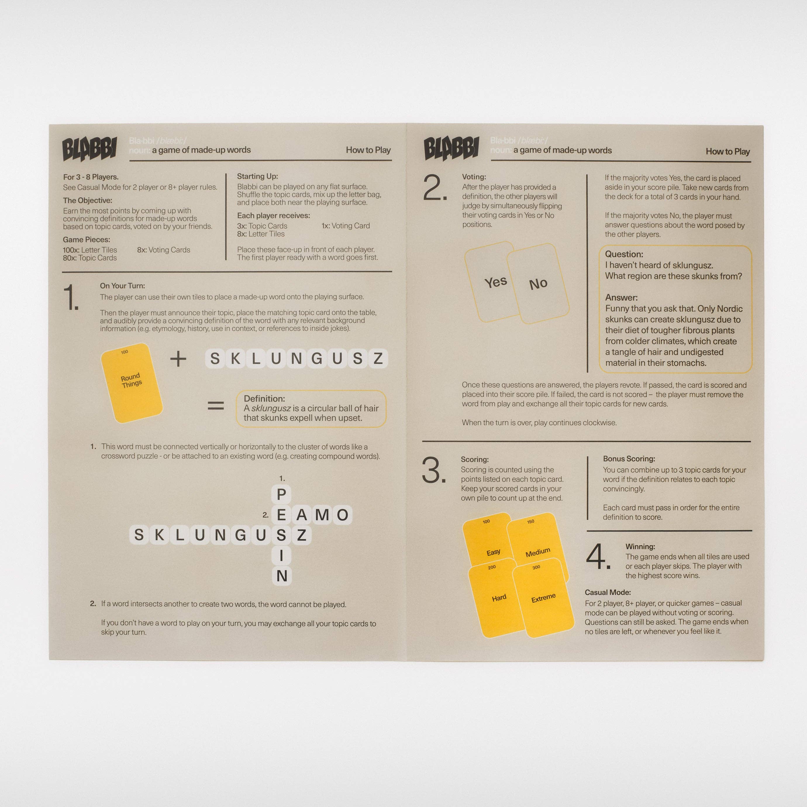 Blabbi - Wholesale Card Game - Blabbi: A Game of Made-Up Words (1st Edition)6