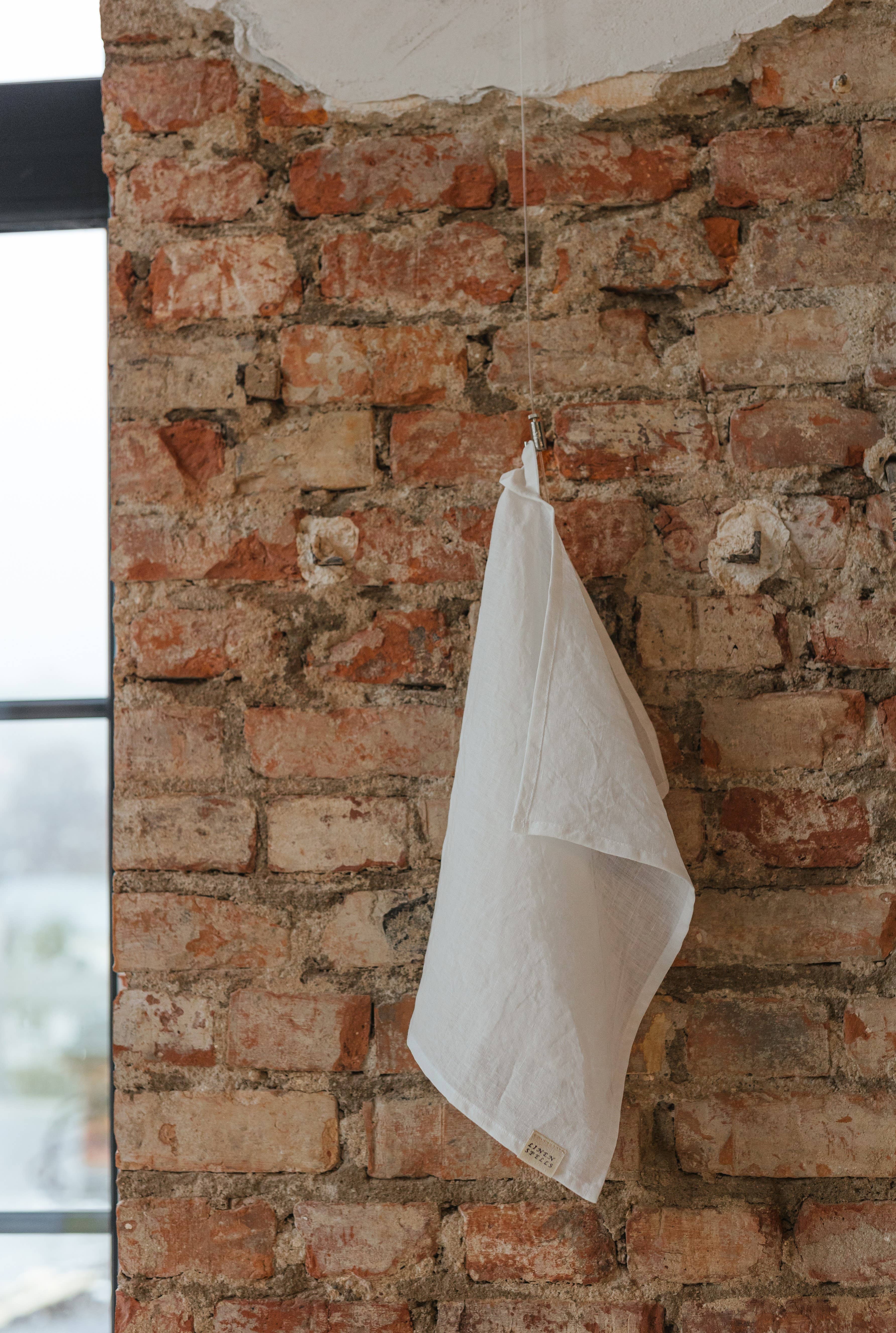 Linen Spells – wholesale Tea towel – White Linen Kitchen Towel0