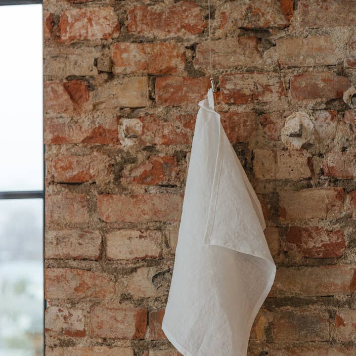 Linen Spells - Wholesale Tea Towel - White Linen Kitchen Towel