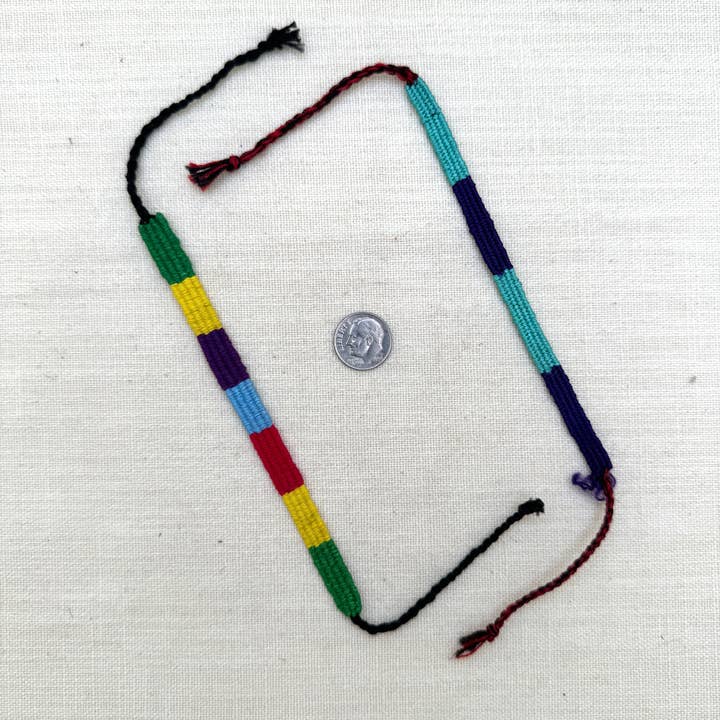 Brazalete de amistad con bandas, Guatemala para venta al por mayor de Tesoros Trading Company