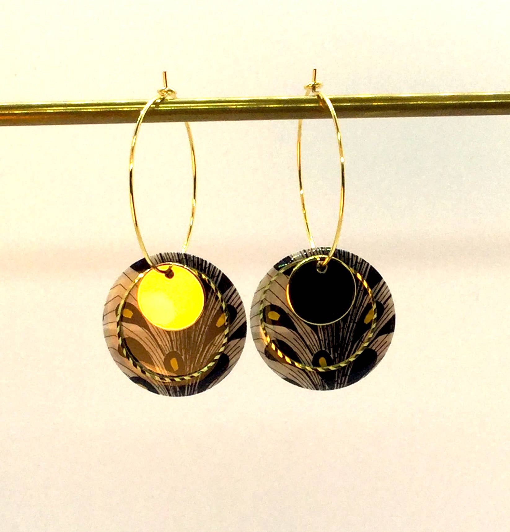 Lilibellule - Wholesale Dangle Earrings - Abidjan earrings in stainless steel0